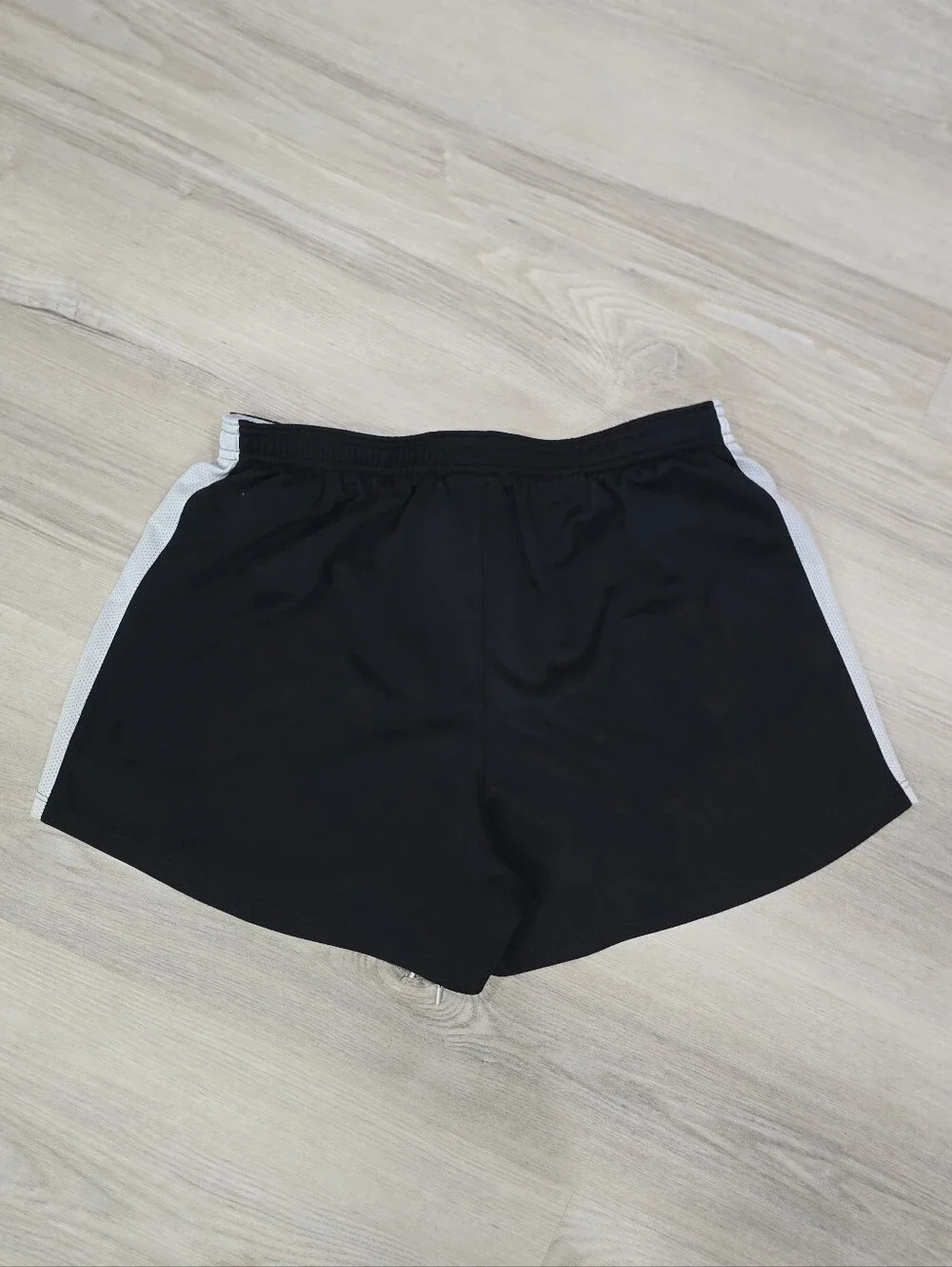Nike Girls Black Basketball Shorts with White Side Panels  Size M Spot See Pic